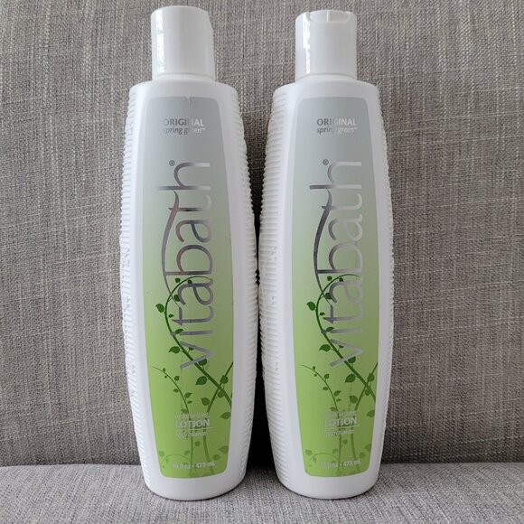 2 Pack Vitabath Original SPRING GREEN Moisturizing Lotion 16floz 473ml